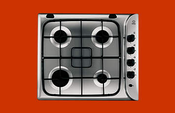 Indesit PI640A Gas Hob in Stainless Steel